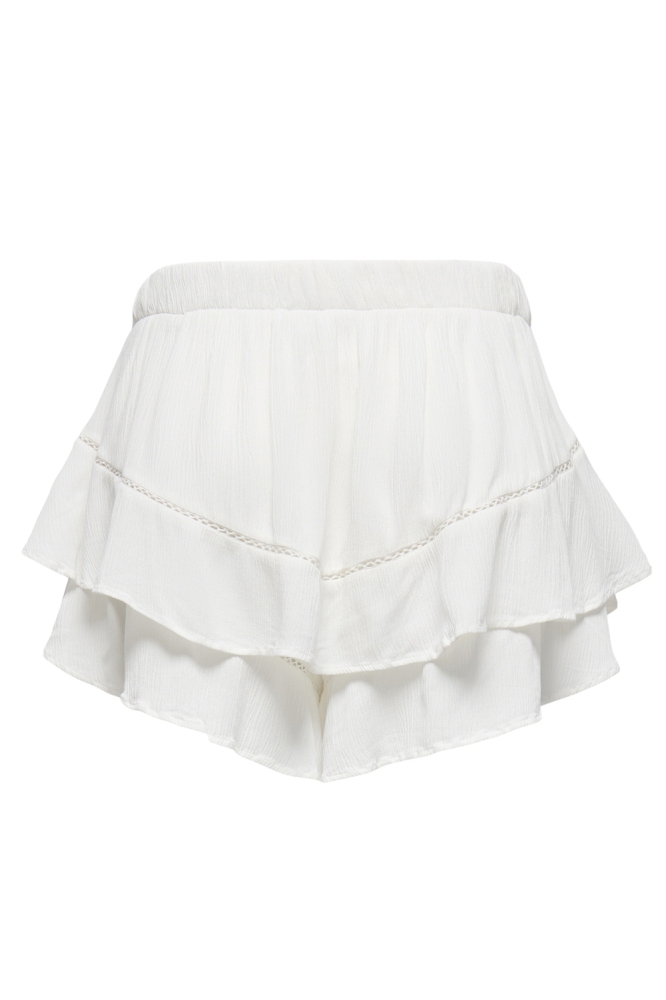 ONLLAINA LOOSE RUFFLE SKORTS WVN 15365983 CLOUD DANCER
